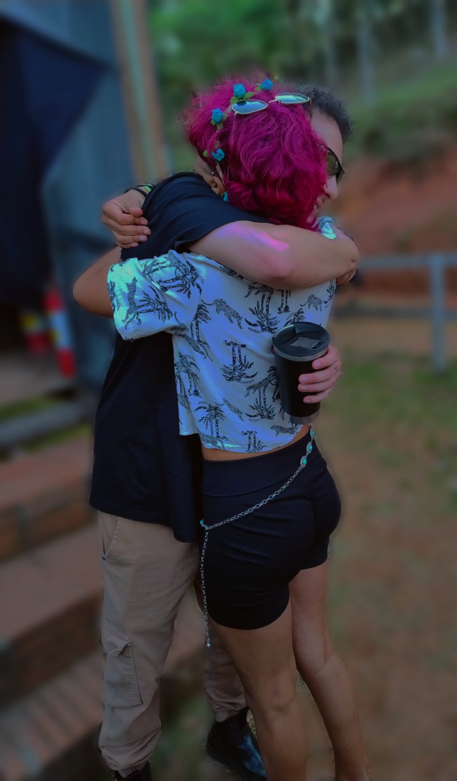 Abraço no festival